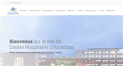 Desktop Screenshot of ch-arcachon.fr
